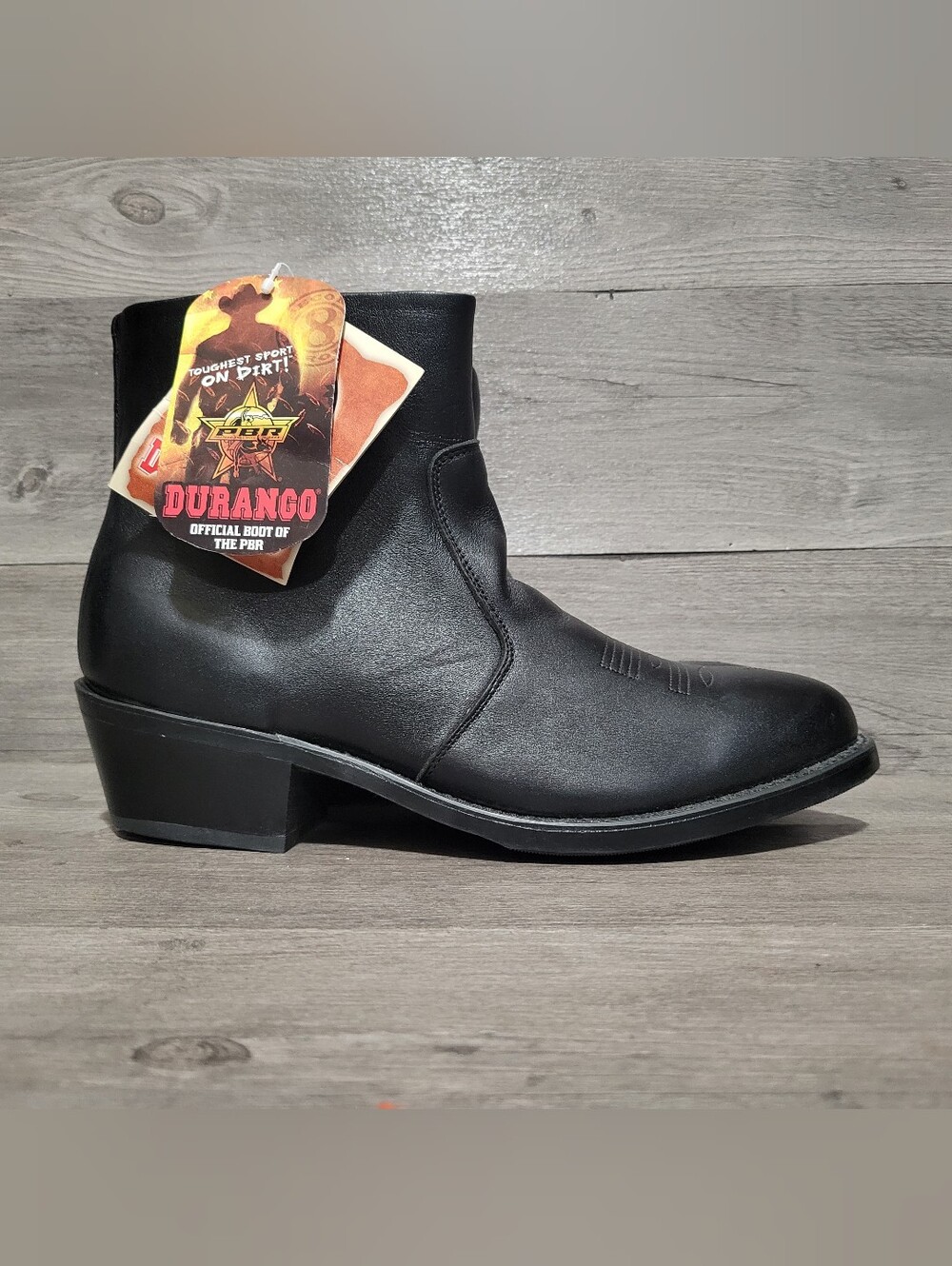 Durango TR 820 Mens Size 13 EE Black Leather Western Ankle Boots